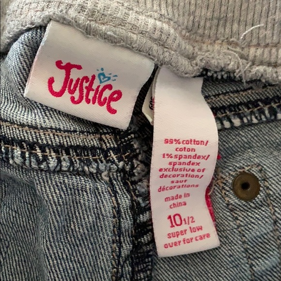 🌞3/$20 Justice Mid Length Denim Shorts - Picture 5 of 6
